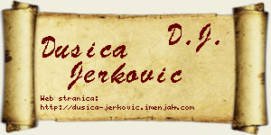 Dušica Jerković vizit kartica